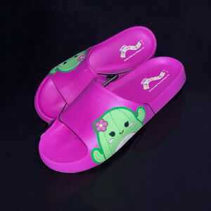 Women’s Squishmallows Slides Sandals 11-12 Pink Maritza Cactus